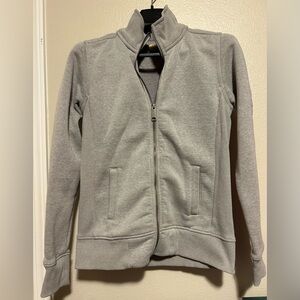 Carhartt Light Gray Zip-Up Hoodie- size m(8/10)